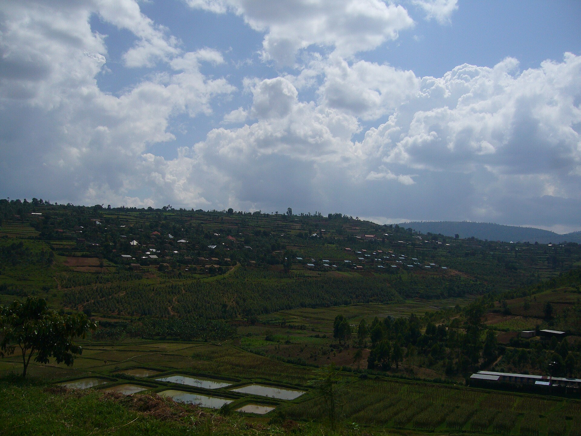Burundi hills landscape