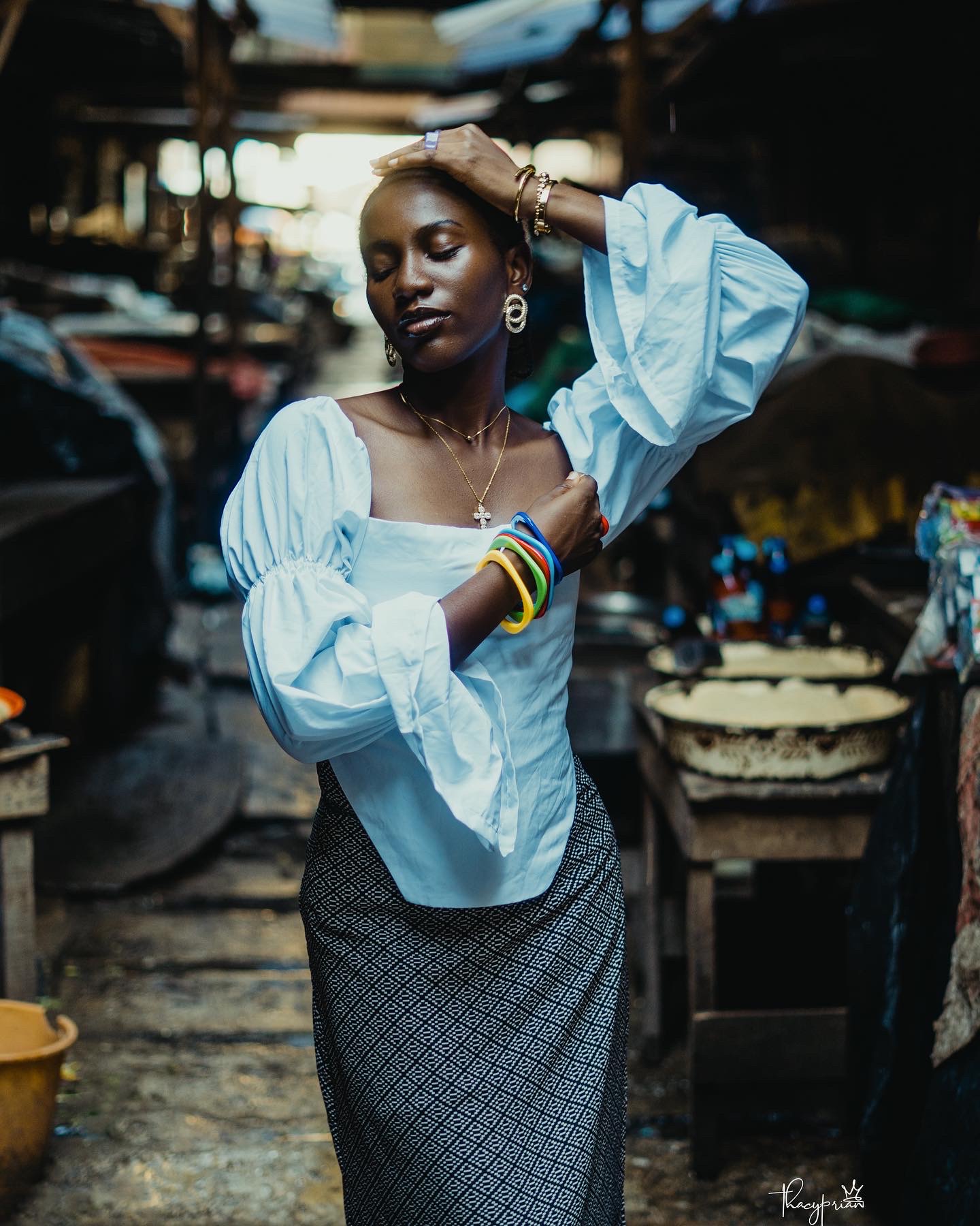 Nigeria city street market