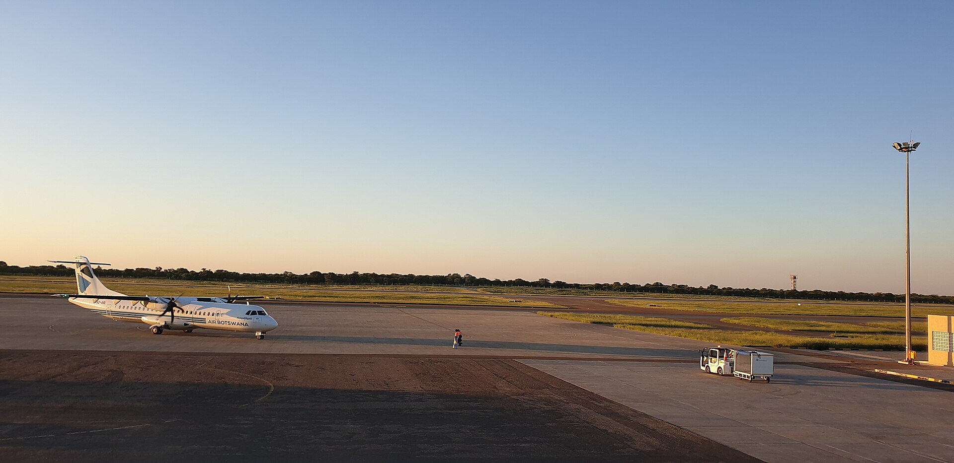 Maun Botswana airport bush plane