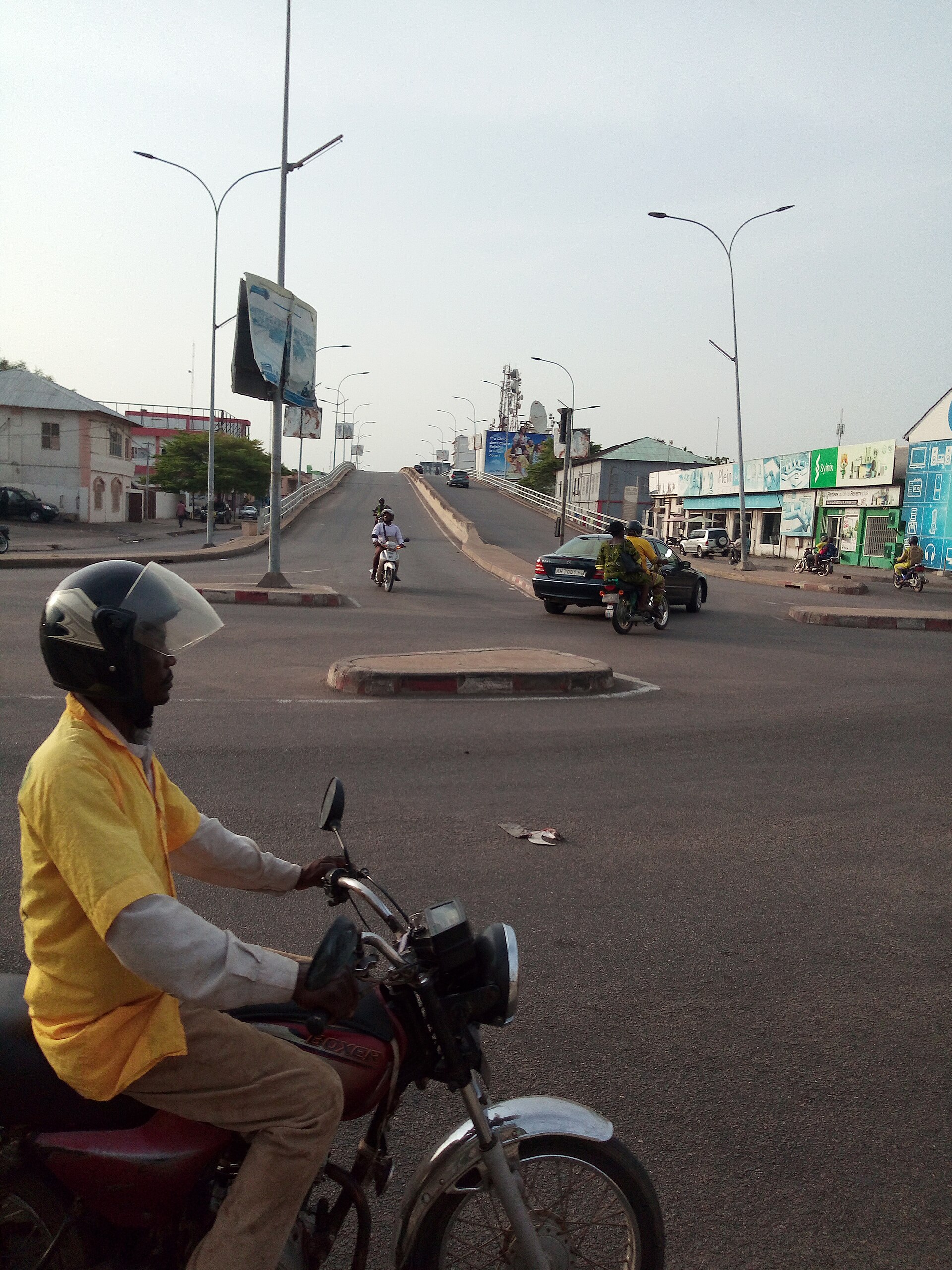 Cotonou Benin motorcycle taxi