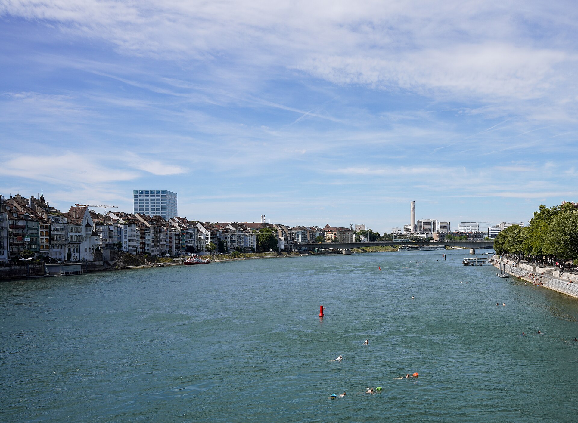Basel Switzerland Rhine river