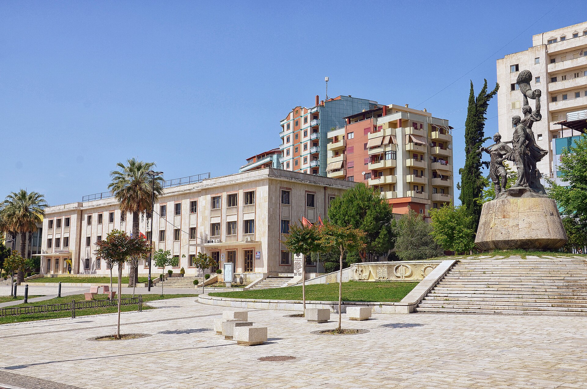 Albania town square church
