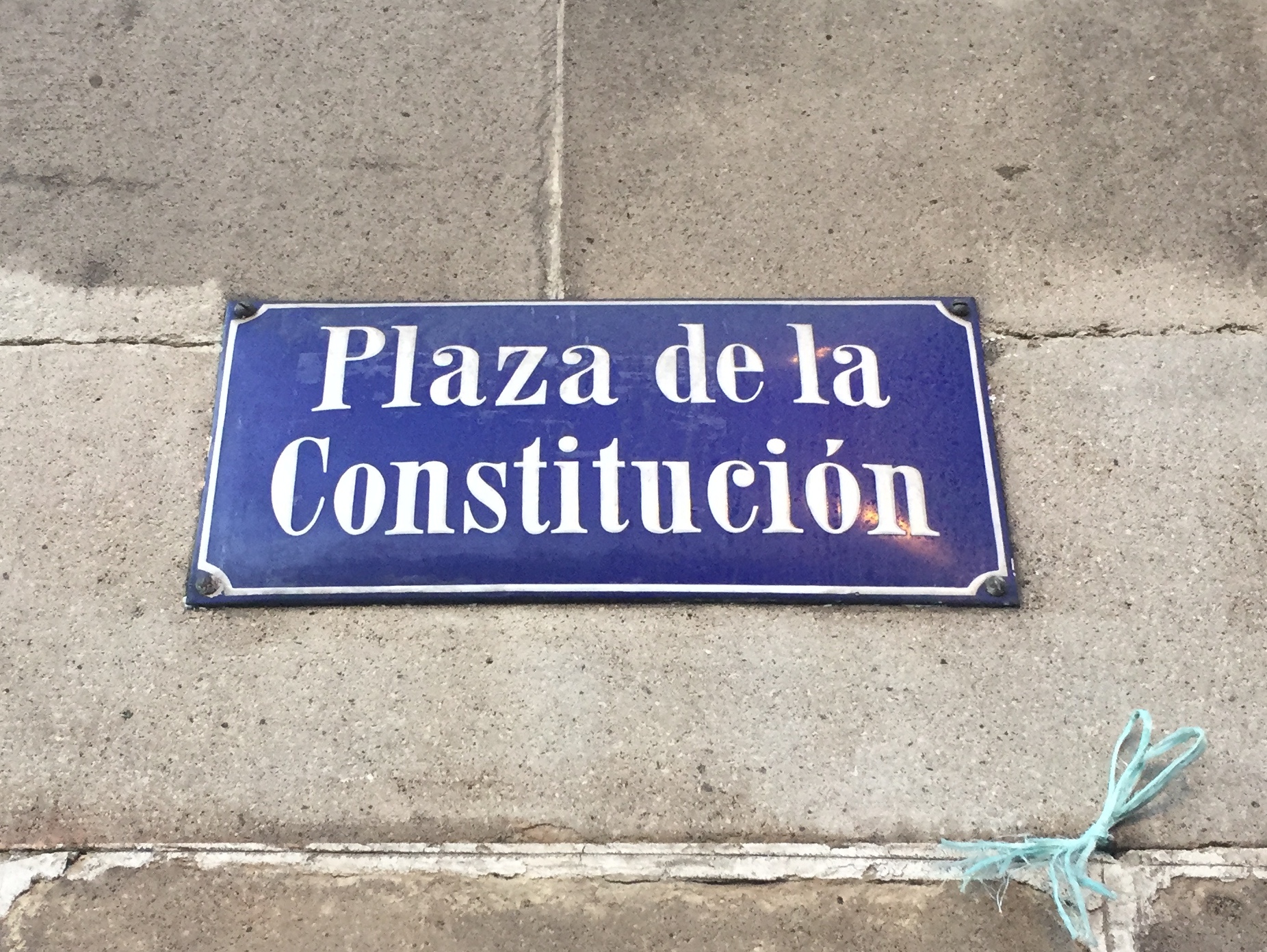 Mexico city street plaza
