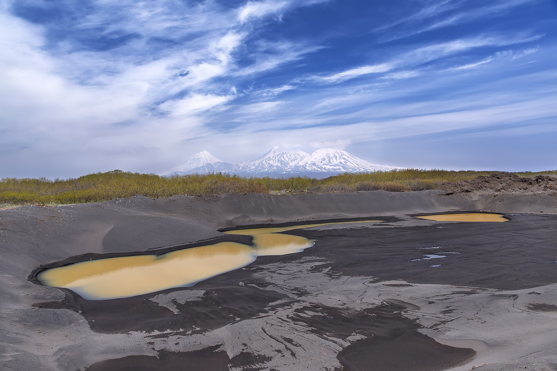 Indonesia volcano landscape
