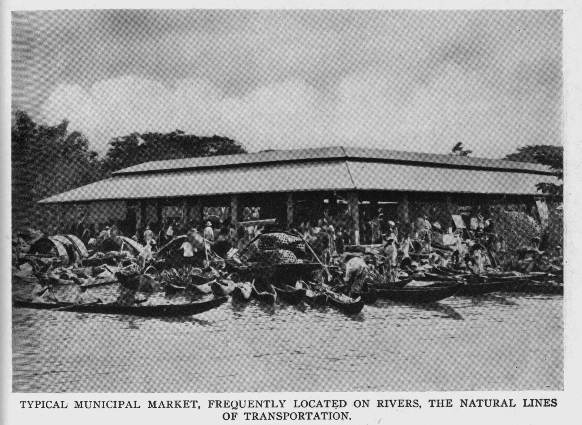 Indonesia city river market