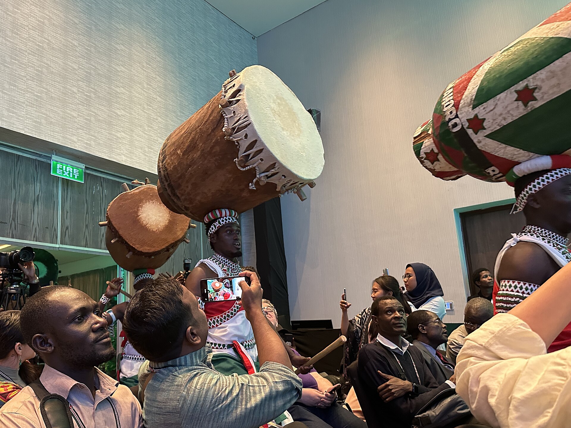 Burundi drummers ceremony